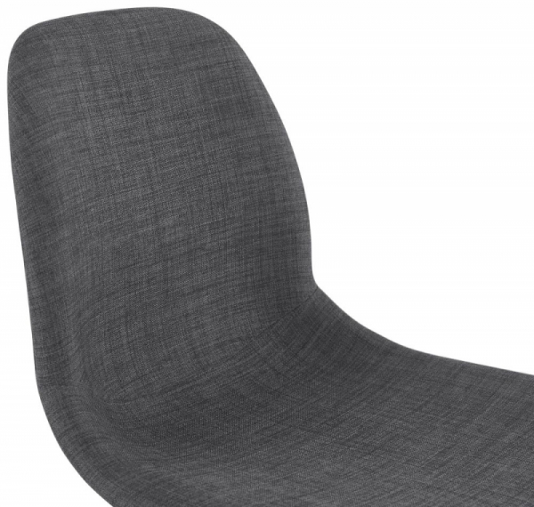 Scaun inalt bar Neno gri tapitat material textil, picioare lemn, stil scandinav, BS02260DG - Kokoon [5]