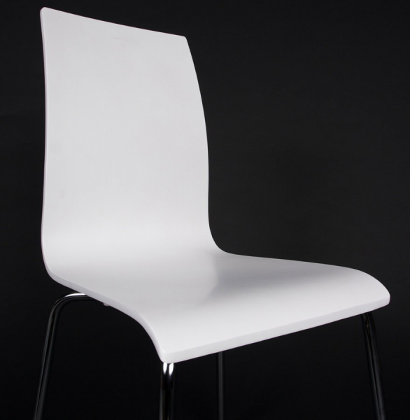 Scaun de design horeca CLASSIC alb lemn / otel, CH00060WH - Kokoon [4]