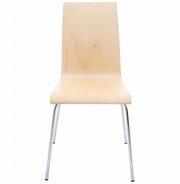 Scaun de design horeca CLASSIC lemn natur / otel cromat, CH00460NA - Kokoon [2]