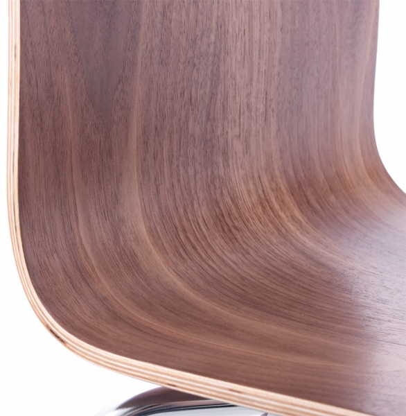 Scaun de design horeca CLASSIC lemn nuc / otel cromat, CH00470WA - Kokoon [7]