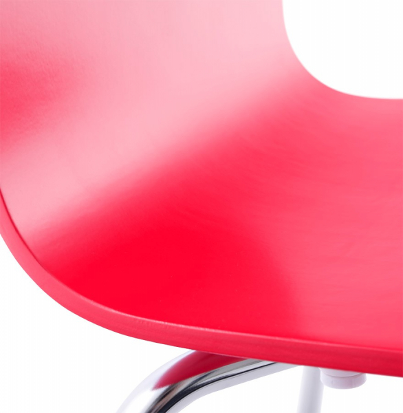 Scaun de design horeca CLASSIC rosu lemn / otel, CH00480RE - Kokoon [7]