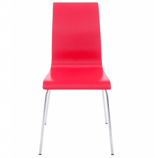 Scaun de design horeca CLASSIC rosu lemn / otel, CH00480RE - Kokoon [2]