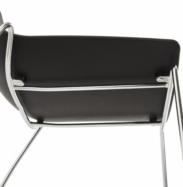 Scaun de design negru TIKADA polipropilena / otel, CH01150BL - Kokoon [11]