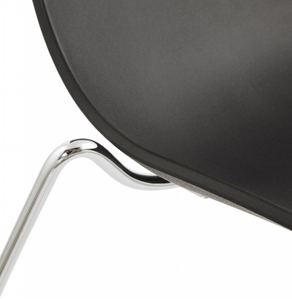 Scaun de design negru TIKADA polipropilena / otel, CH01150BL - Kokoon [8]