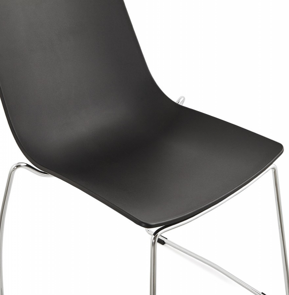Scaun de design negru TIKADA polipropilena / otel, CH01150BL - Kokoon [6]