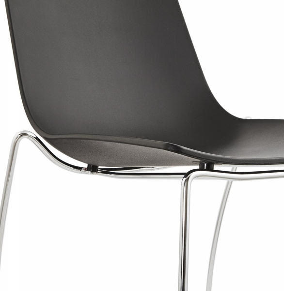 Scaun de design negru TIKADA polipropilena / otel, CH01150BL - Kokoon [9]