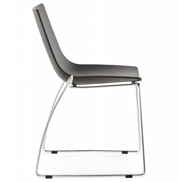 Scaun de design negru TIKADA polipropilena / otel, CH01150BL - Kokoon [3]