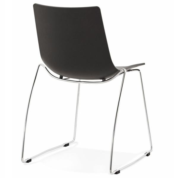 Scaun de design negru TIKADA polipropilena / otel, CH01150BL - Kokoon [4]