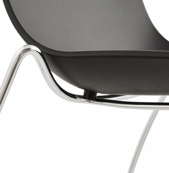 Scaun de design negru TIKADA polipropilena / otel, CH01150BL - Kokoon [10]