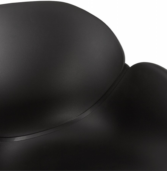 Scaun de design negru UMELA polipropilena / picioare negre metal, AC01480BL - Kokoon [5]