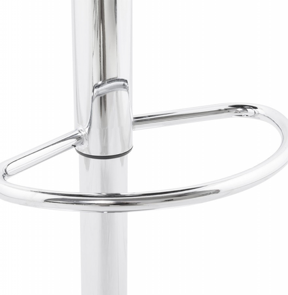 Scaun bar rotund piele ecologica rosie Atlantis, picior metal crom, BS00830RE - Kokoon [12]