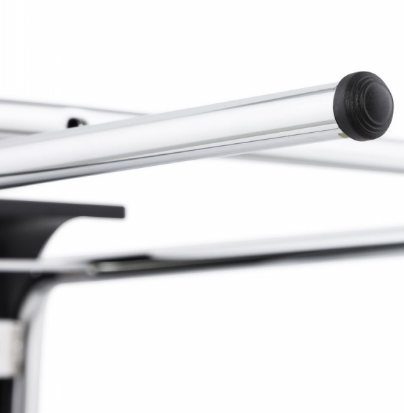 Scaun bar negru mat lemn curbat Cobe II, picioare subtiri metal crom, BS00700BL - Kokoon [8]