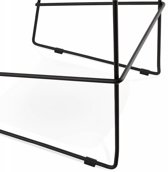 Scaun inalt bar gri tapitat Cooper II premium, stil modern, picioare negre subtiri otel, BS01690DG - Kokoon [11]