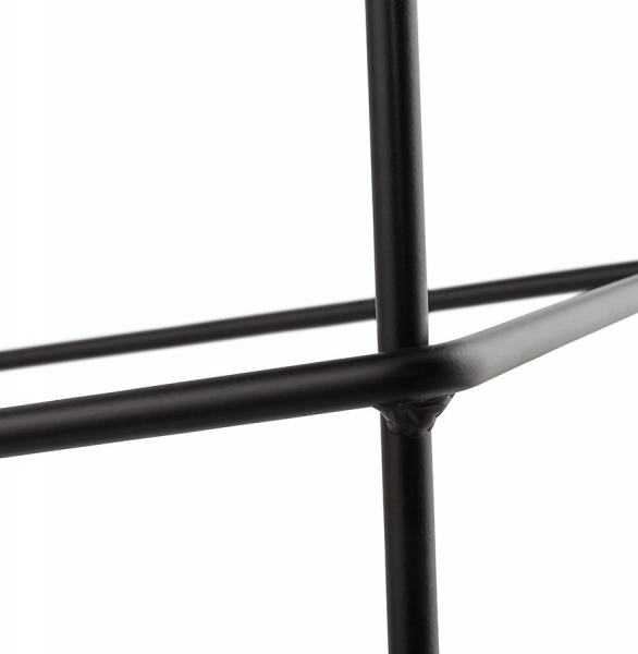 Scaun inalt bar gri tapitat Cooper II premium, stil modern, picioare negre subtiri otel, BS01690DG - Kokoon [10]