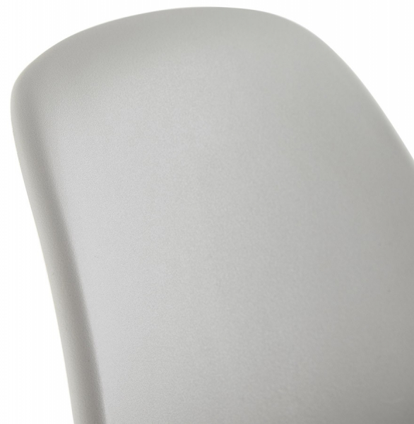 Scaun bar gri Elody stil scandinav, polipropilena / picioare lemn masiv stejar, BS01170GRGR - Kokoon [8]