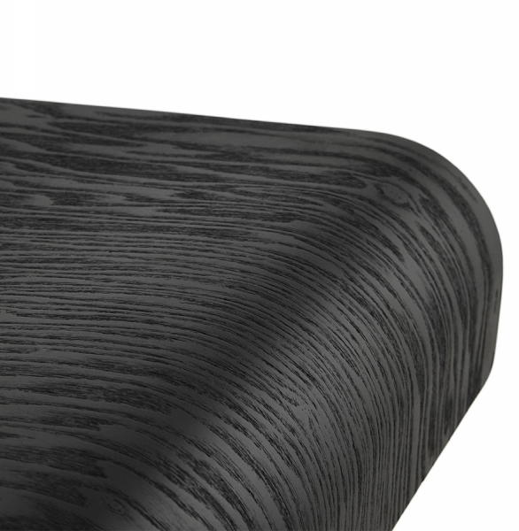 Scaun bar negru lemn indoit Madeira Premium, inaltime reglabila, picior metal crom, BS00910BL - Kokoon [8]