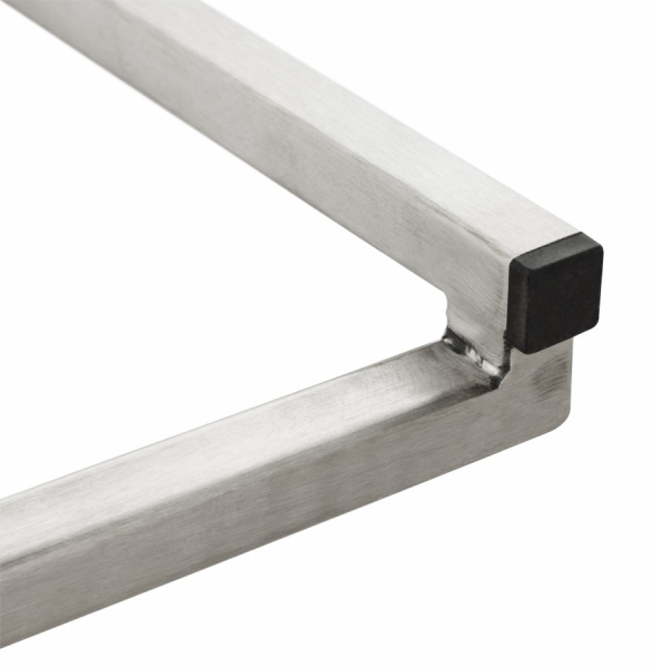 Scaun bar modern patrat Meto II tapitat piele ecologica neagra, picioare otel inoxidabil, BS00780BL - Kokoon [17]