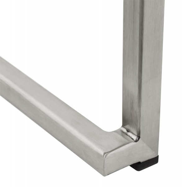 Scaun bar modern patrat Meto II tapitat piele ecologica neagra, picioare otel inoxidabil, BS00780BL - Kokoon [16]