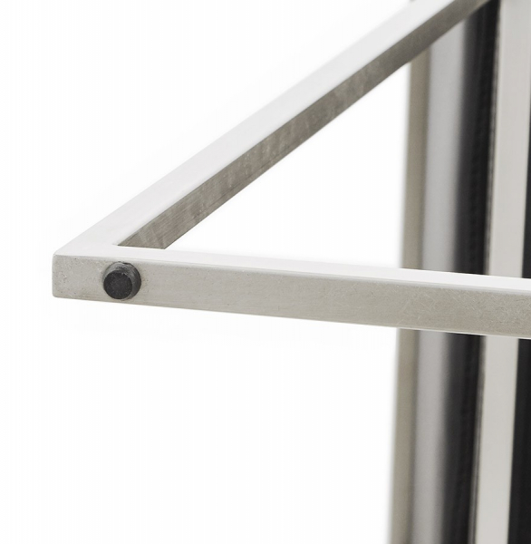 Scaun inalt bar negru tapitat piele ecologica Dod Premium, picioare otel, BS01210BL - Kokoon [16]