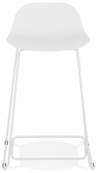Scaun inalt bar alb Perpetual II premium fara brate, polipropilena/picioare albe subtiri otel, BS02010WHWH - Kokoon [2]