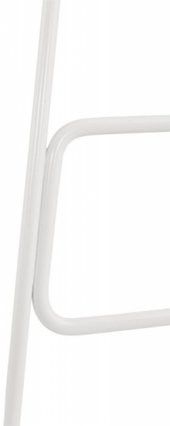 Scaun inalt bar albastru Perpetual II premium, polipropilena / picioare albe subtiri otel, BS02040BUWH - Kokoon [9]