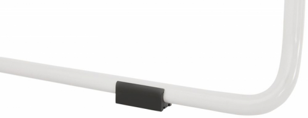 Scaun inalt bar albastru Perpetual II premium, polipropilena / picioare albe subtiri otel, BS02040BUWH - Kokoon [10]
