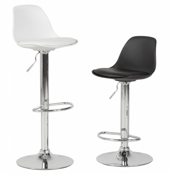 Scaun de design pentru bar reglabil SUKI alb / crom, BS00850WHWH - Kokoon [16]