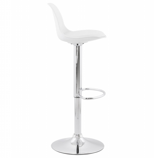 Scaun de design pentru bar reglabil SUKI alb / crom, BS00850WHWH - Kokoon [3]