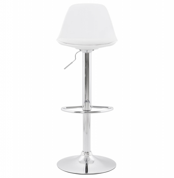 Scaun de design pentru bar reglabil SUKI alb / crom, BS00850WHWH - Kokoon [2]
