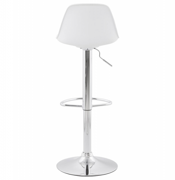 Scaun de design pentru bar reglabil SUKI alb / crom, BS00850WHWH - Kokoon [5]