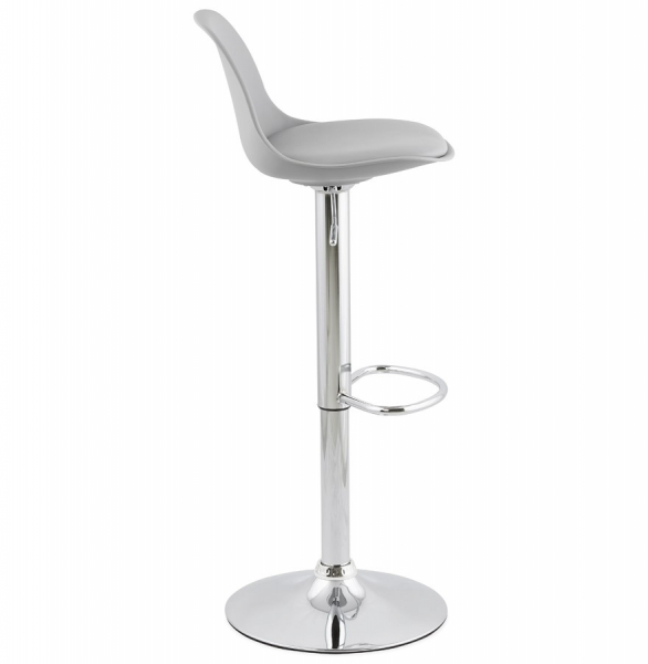 Scaun de design pentru bar reglabil SUKI gri / crom, BS01320GRGR - Kokoon [3]