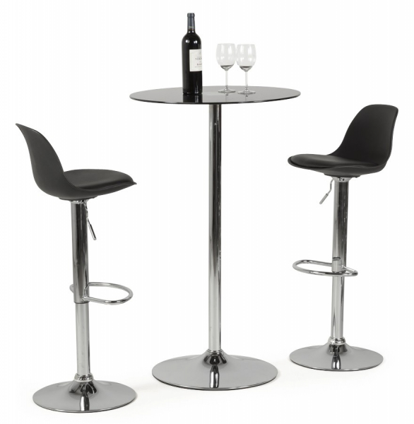 Scaun de design pentru bar reglabil SUKI Negru / Crom, BS00840BLBL - Kokoon [15]
