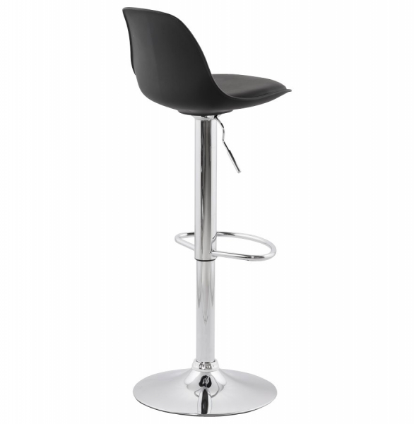 Scaun de design pentru bar reglabil SUKI Negru / Crom, BS00840BLBL - Kokoon [4]