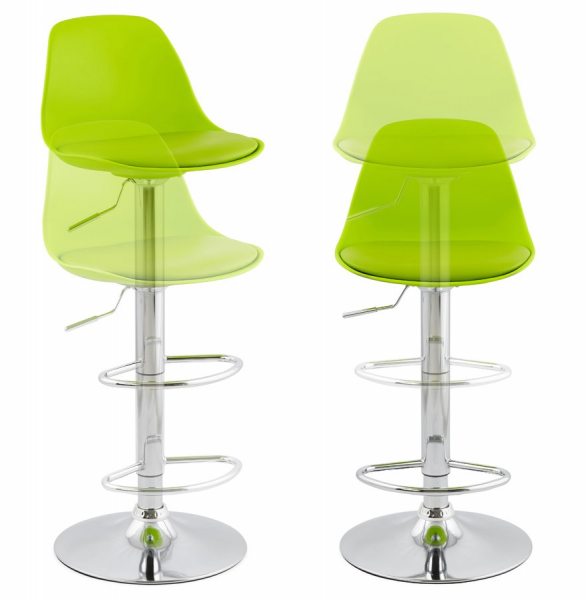 Scaun de design pentru bar reglabil  SUKI verde / crom, BS01310GEGE - Kokoon [6]