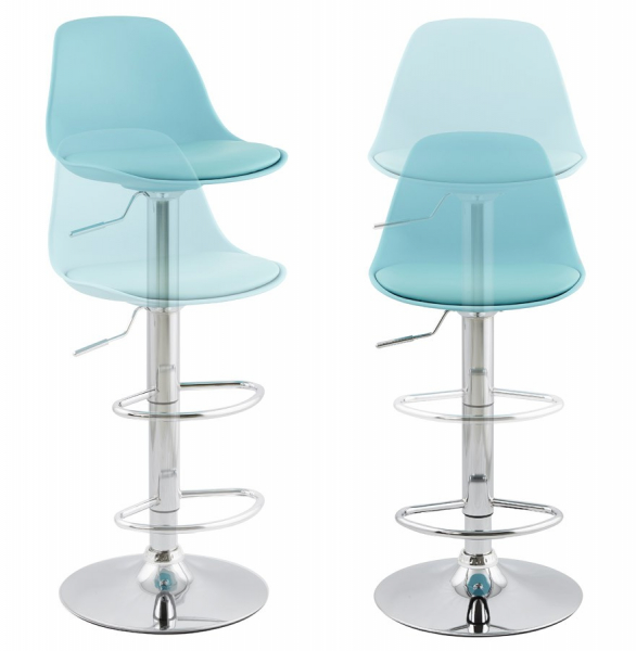 Scaun de design pentru bar reglabil SUKI verde menta / crom, BS01300BUBU - Kokoon [6]