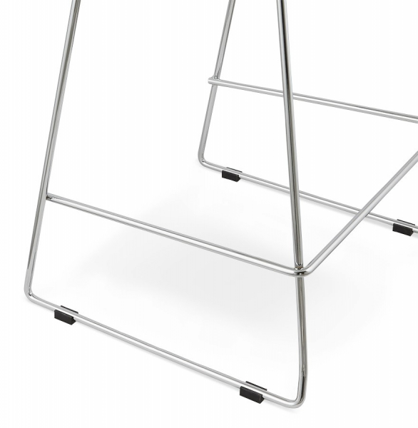 Scaun bar alb modern Reny II polipropilena, picioare subtiri crom otel, BS01330WH - Kokoon [10]