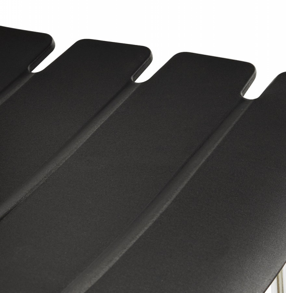 Scaun bar negru modern Reny II polipropilena, picioare subtiri otel crom, BS01340BL - Kokoon [9]