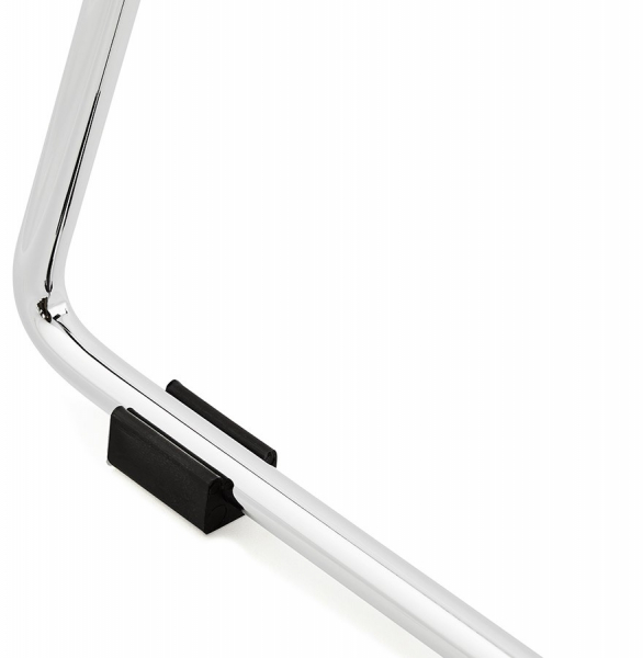 Scaun bar negru modern Reny II polipropilena, picioare subtiri otel crom, BS01340BL - Kokoon [13]