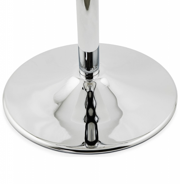 Scaun bar alb mat lemn indoit Santana Premium, picior metal crom inaltime reglabila, BS00930WH - Kokoon [14]