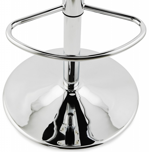 Scaun bar negru mat lemn curbat Santana Premium, picior metal crom, BS00940BL - Kokoon [14]