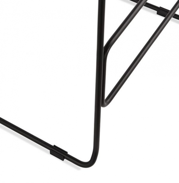 Scaun modern bar albastru Slade premium fara brate, picioare negre subtiri otel, polipropilena, BS02190BUBL - Kokoon [7]
