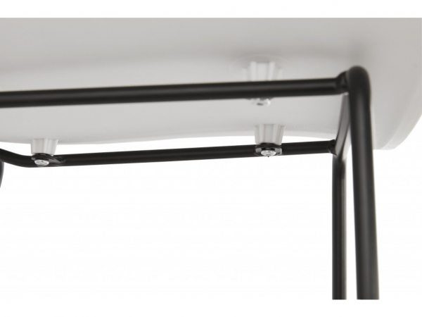 Scaun inalt bar alb Slade II design premium, polipropilena / picioare negre otel, BS02110WHBL - Kokoon [7]