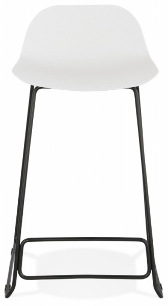 Scaun inalt bar alb Slade II design premium, polipropilena / picioare negre otel, BS02110WHBL - Kokoon [2]