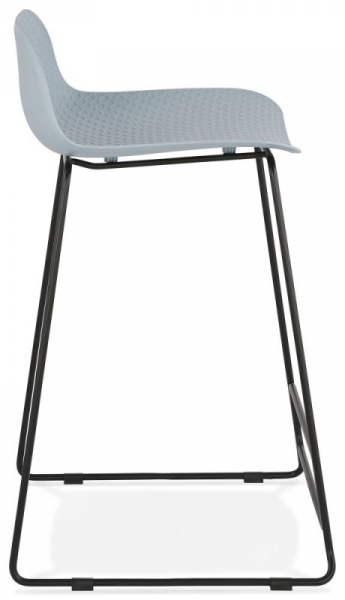 Scaun inalt bar albastru Slade II design modern premium, polipropilena, picioare negre otel, BS02140BUBL - Kokoon [3]