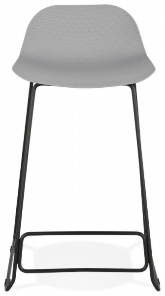 Scaun inalt bar gri Slade II design premium, polipropilena, picioare negre otel, BS02130GRBL - Kokoon [2]