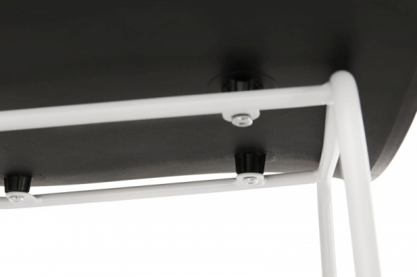 Scaun inalt bar negru Slade II design premium, polipropilena / picioare negre otel, BS02120BLBL - Kokoon [8]