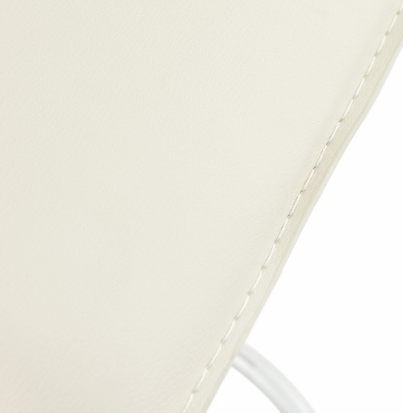 Scaun bar crem piele ecologica Soho inaltime reglabila, picior metal crom, BS00020CR - Kokoon [9]