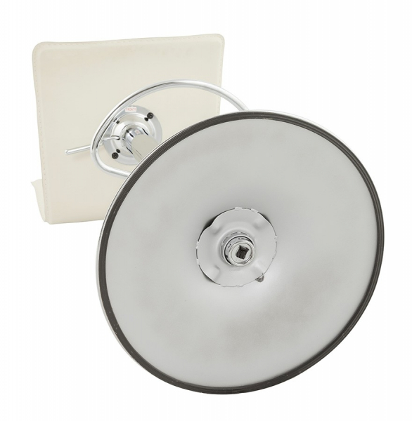 Scaun bar crem piele ecologica Soho inaltime reglabila, picior metal crom, BS00020CR - Kokoon [15]