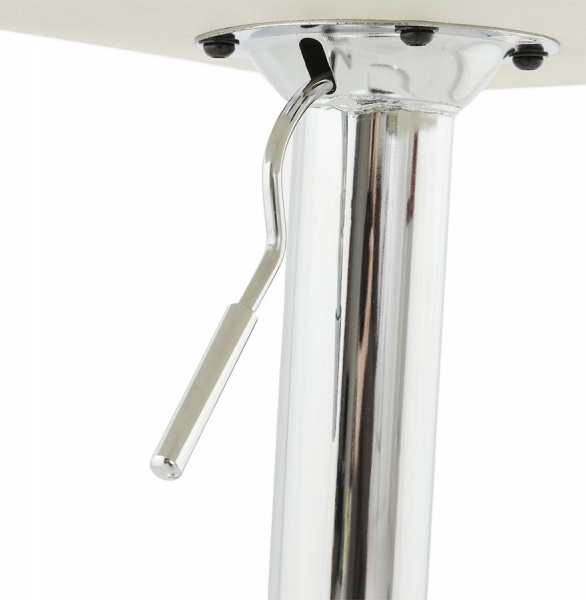Scaun bar crem piele ecologica Soho inaltime reglabila, picior metal crom, BS00020CR - Kokoon [10]