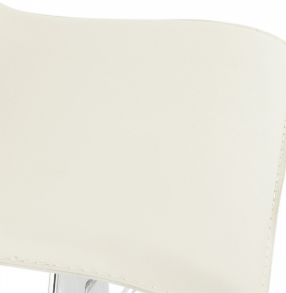 Scaun bar crem piele ecologica Soho inaltime reglabila, picior metal crom, BS00020CR - Kokoon [8]